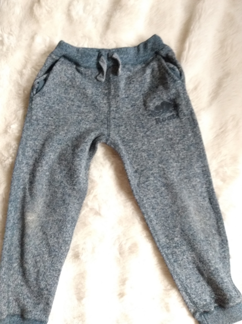 Cozy Gray Root Jogger Pants